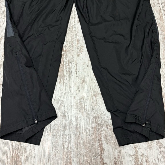 Vintage Starter Track Pants Mens‎ Large Black Embroidered Logo Ankle Zip Y2K - Picture 3 of 15